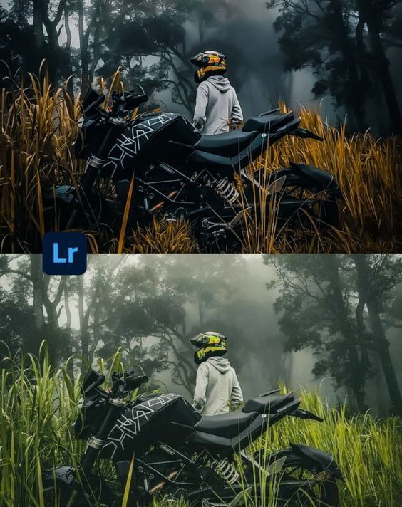 Antes e depois com Reidos Presets