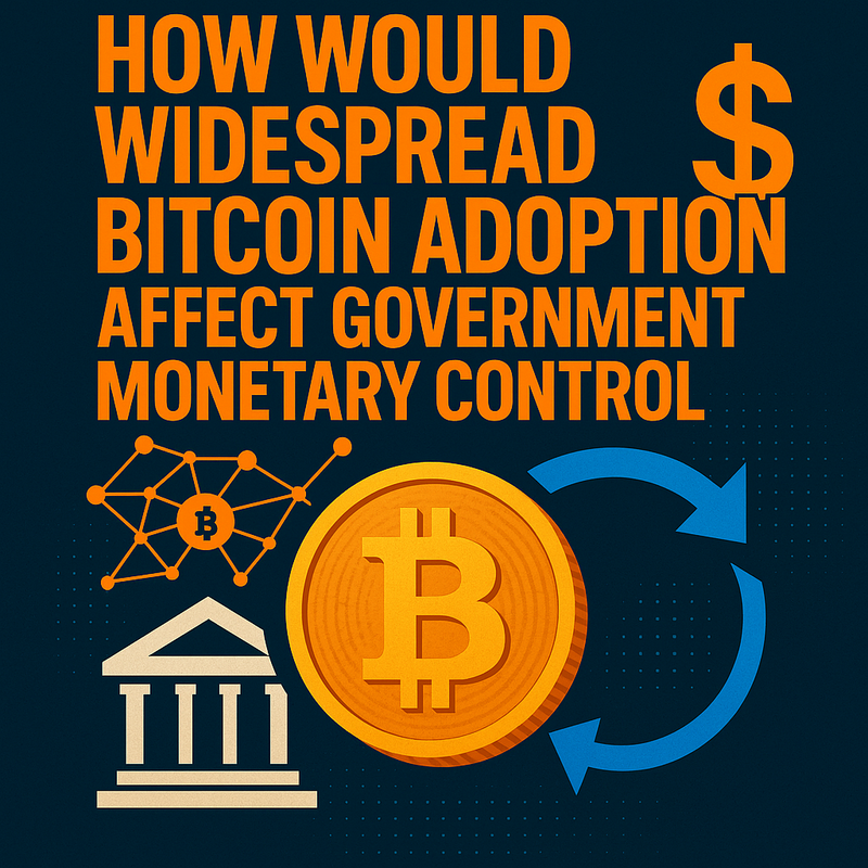 How would widespread Bitcoin adoption affect government monetary control