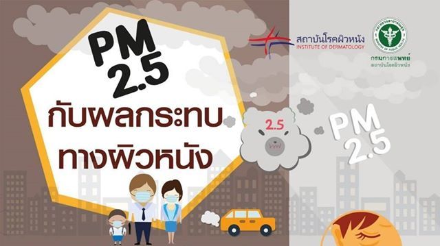 แพทย์ชี้ฝุ่นละอองขนาดเล็ก PM 2.5 ปัญหาที่สำคัญ มีผลกระทบทางผิวหนัง