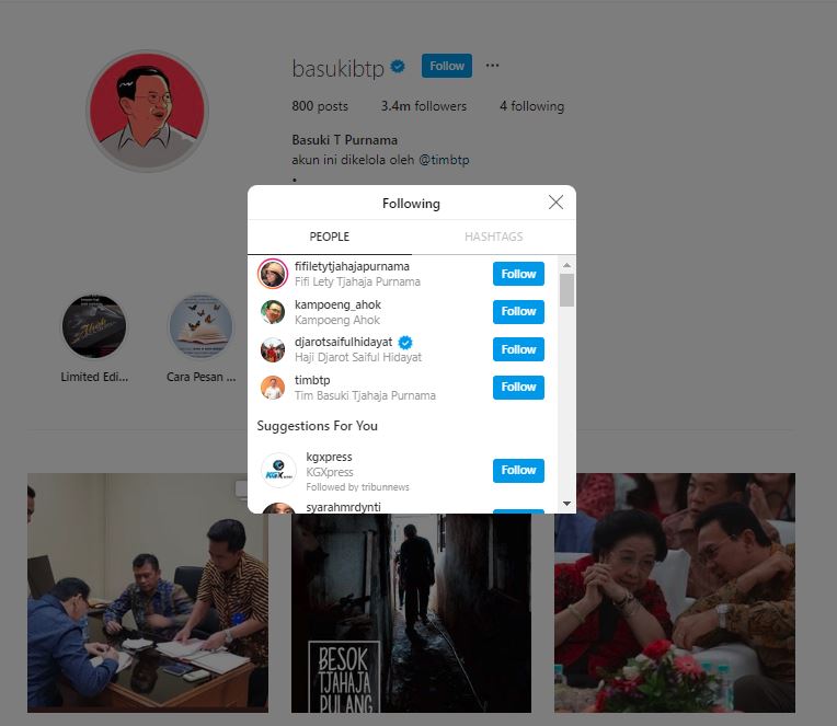 Instagram BTP