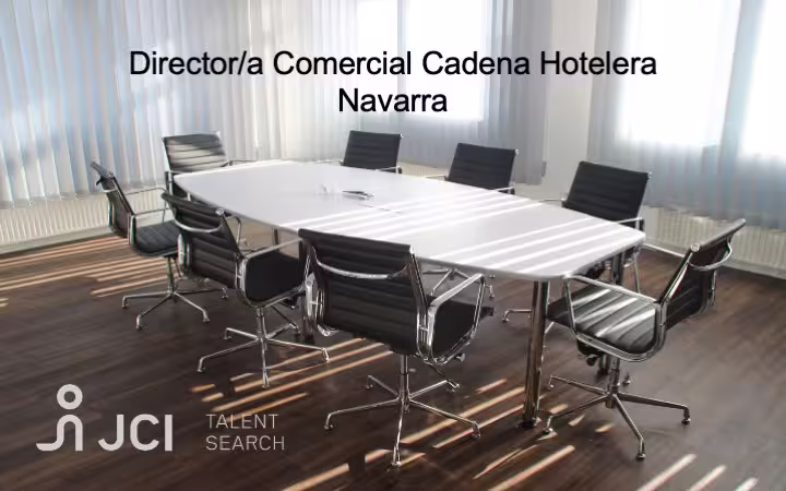 Director/a Comercial Cadena Hotelera en Navarra