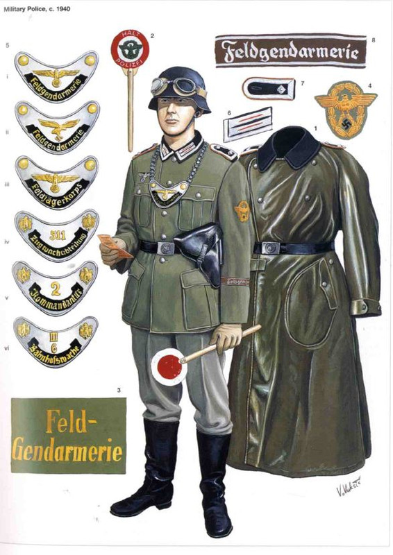 Uniformes de la Feldgendarmerie
