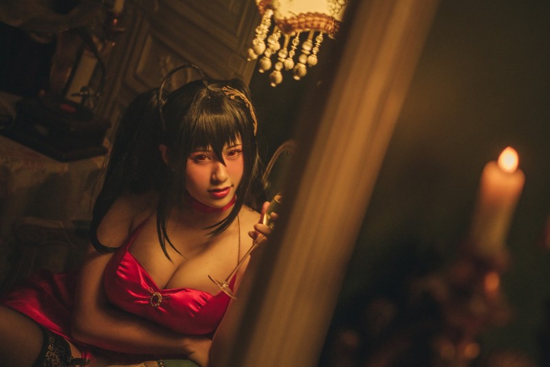 柘烟Zuken 大凤 礼服 Cosplay（Azur Lane Taihou）写真【20P｜358.1MB】插图1