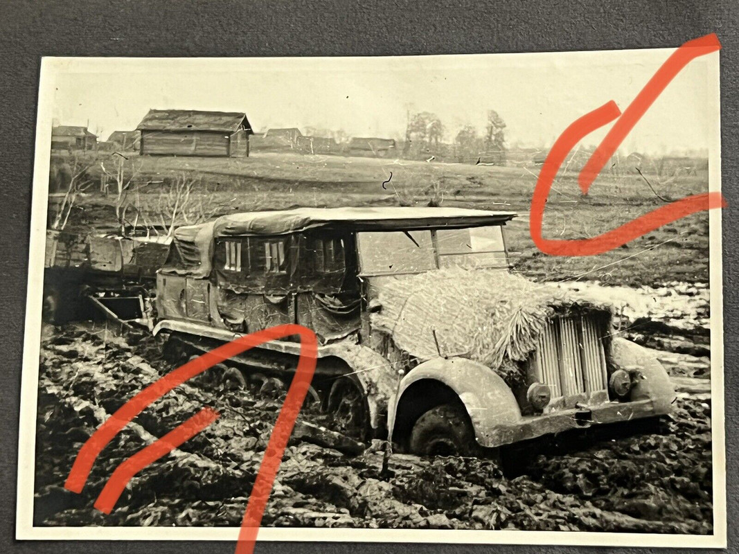 ) Deutsches Foto 2wk Panzer bei Grodno Russland Fotoalbum Russia Tank1