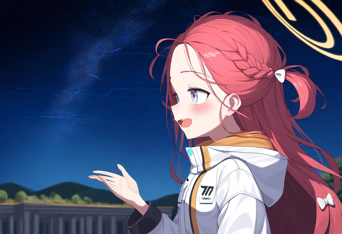 1girl, yuzu (blue archive), blue archive, Dreamlike, depth of field,shiny skin, s-966602457