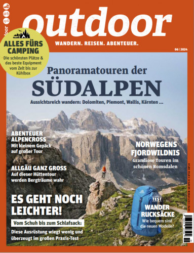 Cover: Outdoor Reise-Wandermagazin No 06 Juni 2024