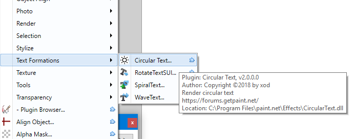 how to type text in a circle paint
