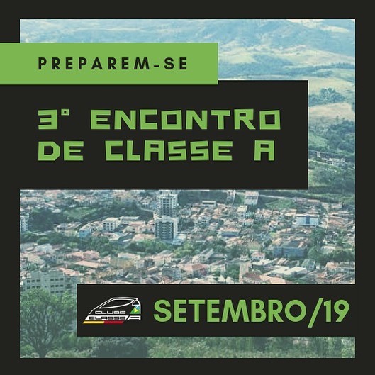 3º encontro Clube do Classe A 22 de Setembro! Chamada