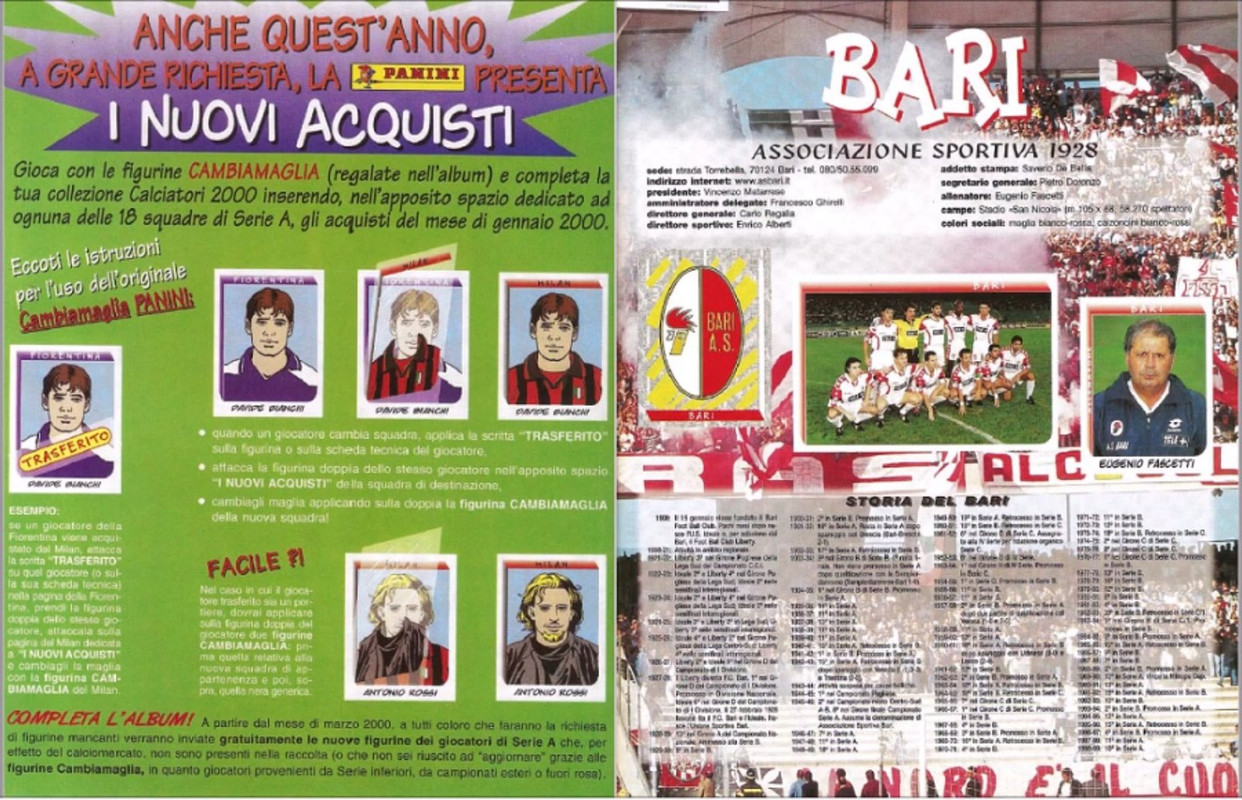 Album Calciatori panini 1999-2000-03