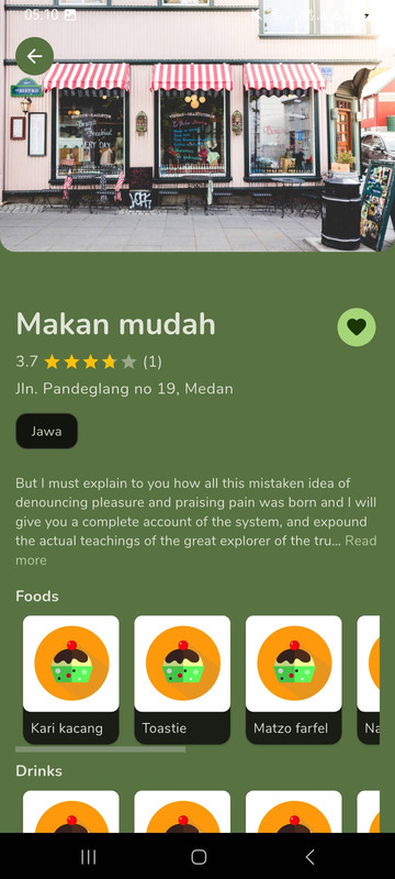 Detail Screen Top (Dark Mode)