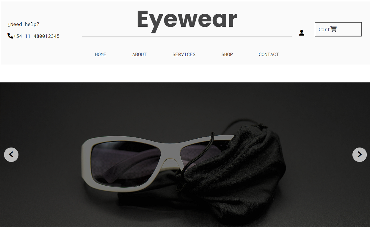 GitHub - Maruinyork/Eyewear-Store-E-commerce-website: Proyecto con 4 ...