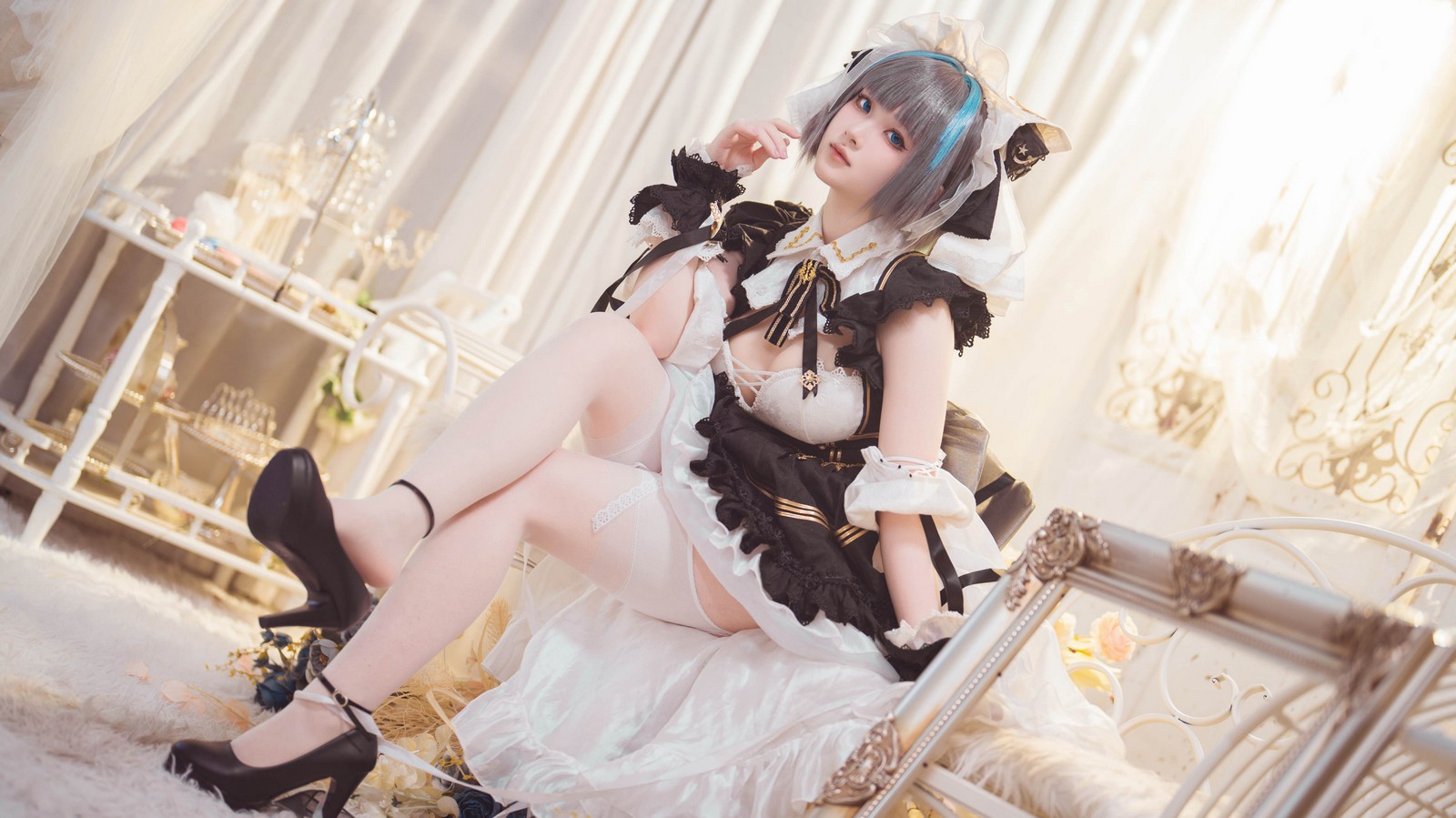 屿鱼 Yuyu 碧蓝航线 柴郡 Cosplay 写真图集｜Azur Lane（54P｜138MB）插图5