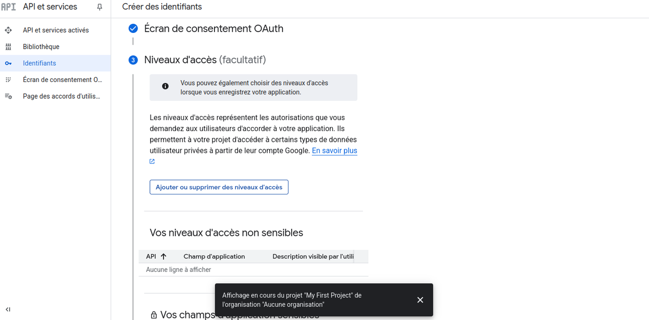 A4- IsaricGdrive API - ID niveau d'accès1