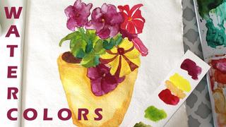 Learn to Paint Petunias in Watercolors for Beginners