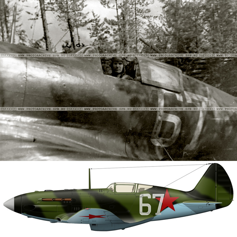 Mikoyan-Gurevich-MiG-3-14GvIAP-White-67-with-Ivan-Dubovik-Leningrad-Front-1941-01