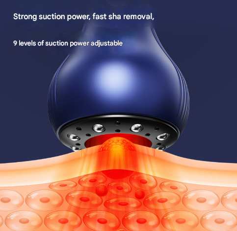 Blue Electric Meridian Scraping Massager with Air Release Valve - Full Body