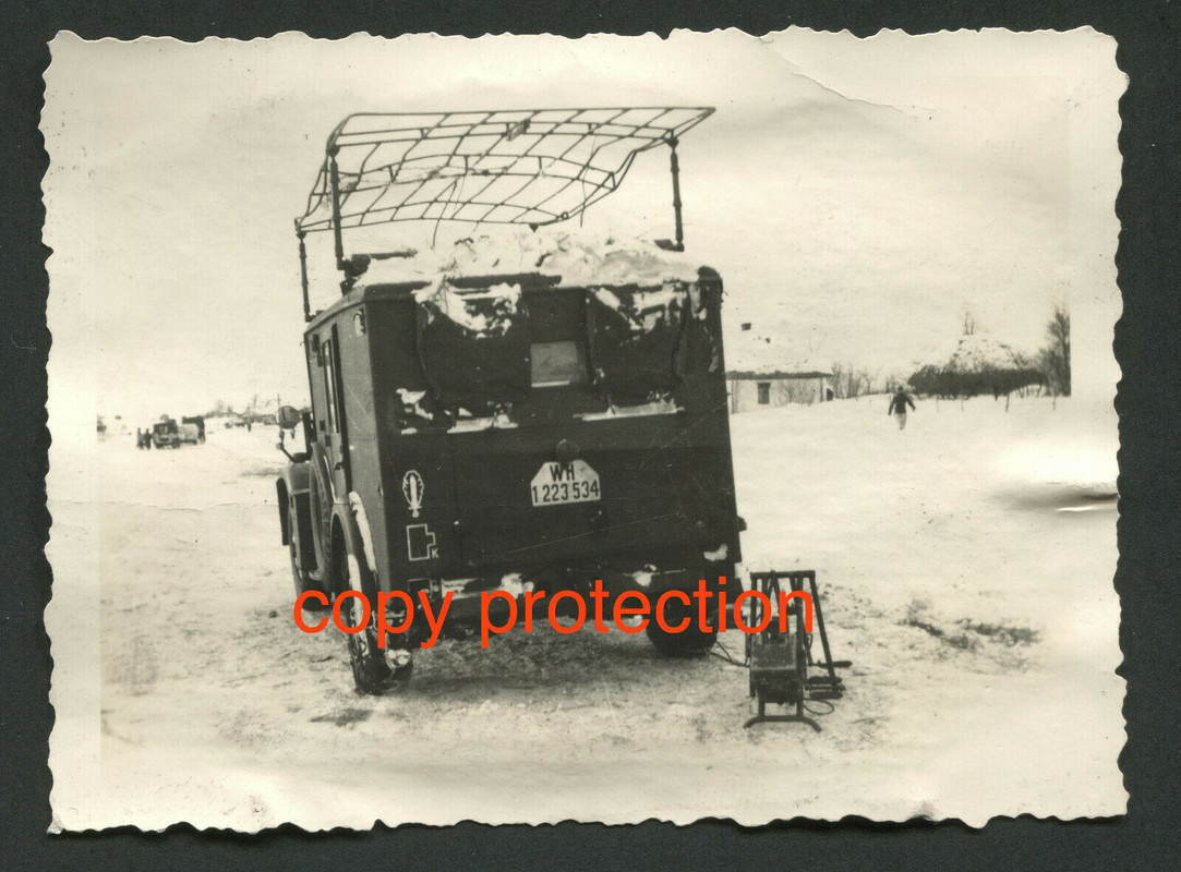 Orig.Fotos 377.Infanterie-Division Rückzug 1943 Winter HORCH Woronenesh (2)