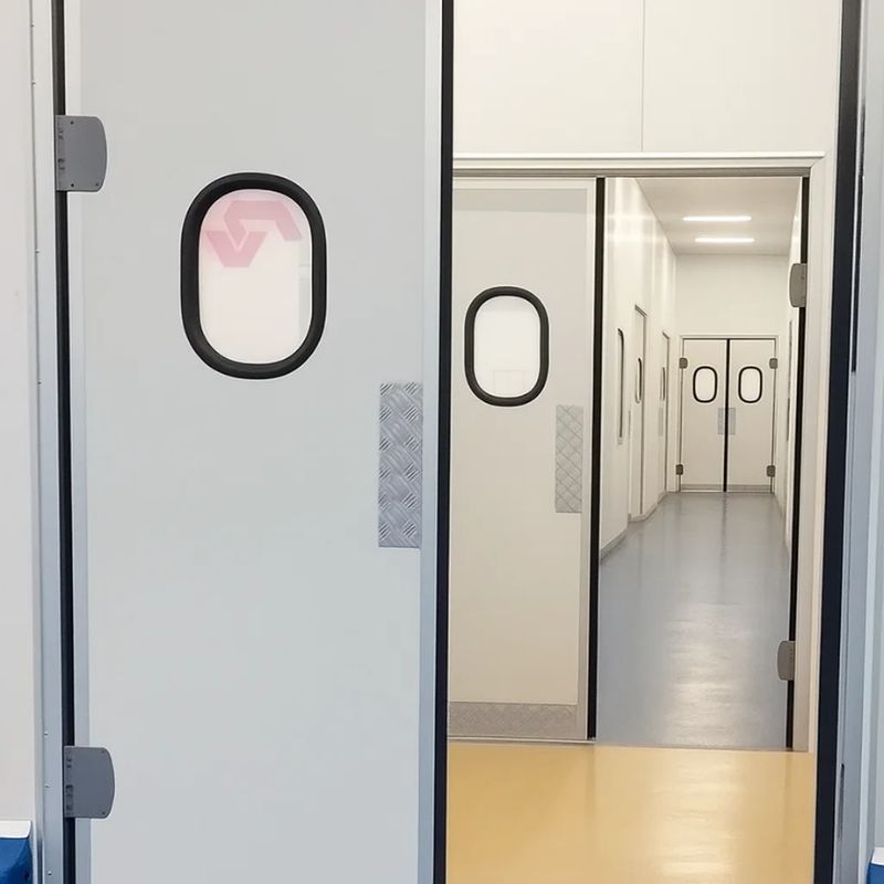 Réalisation porte va-et-vient 5