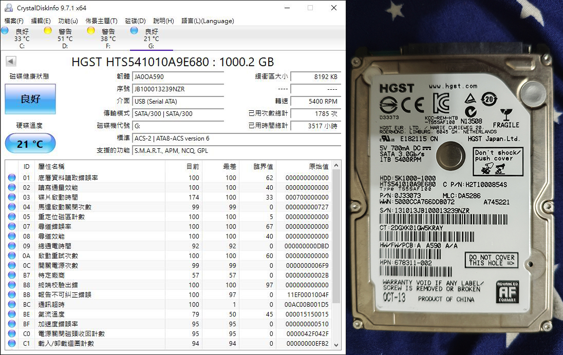 hgst hts541010a9e680 13 3517 2 5 01