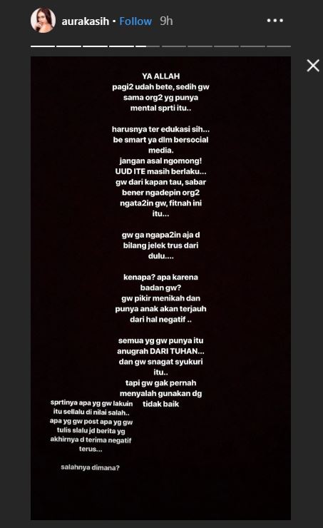 Curhatan Aura Kasih