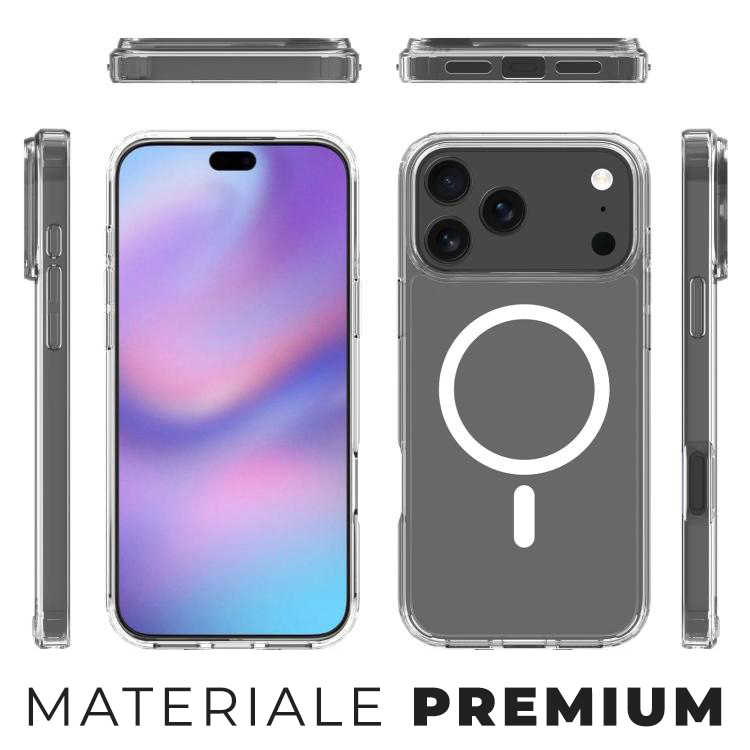 Husa pentru iPhone 17 Pro Daden® MagSafe, Clear Case, Atasare Magnetica, Antisoc, Calitate Premium, Transparent EDA008013404 A 1