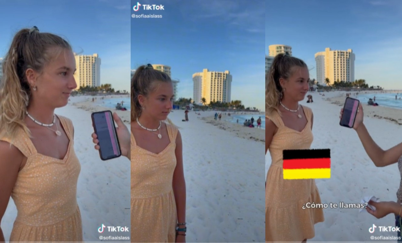 Alemana toma Tonayán y su reacción es viral, ‘no está bueno pero no está mal’