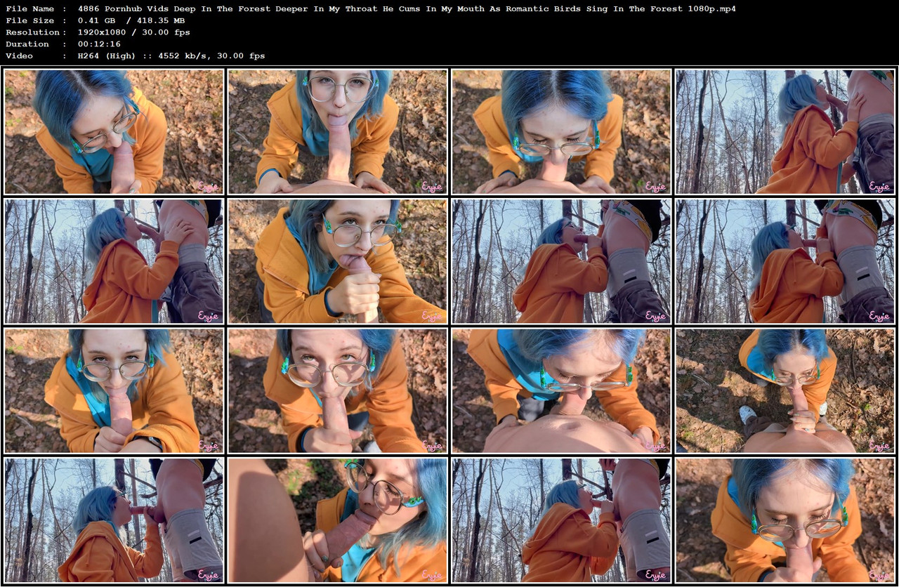 4886 Pornhub Vids Deep In The Forest Deeper In My Throat He Cums In My Mouth As Romantic Birds Sing