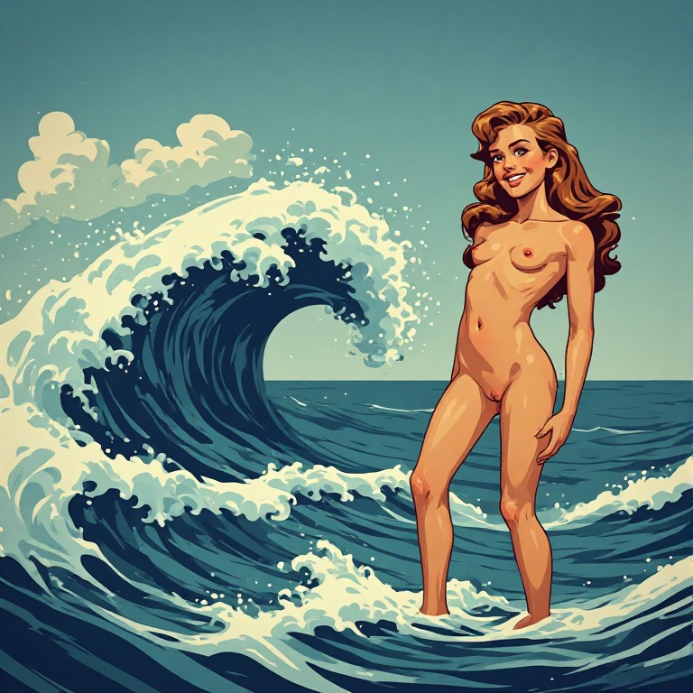 Pin-Up-style-Nakked-Young-Girl-(11)