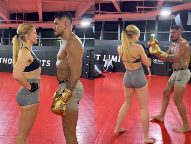 Алекс Перейра тренира с холандски модел