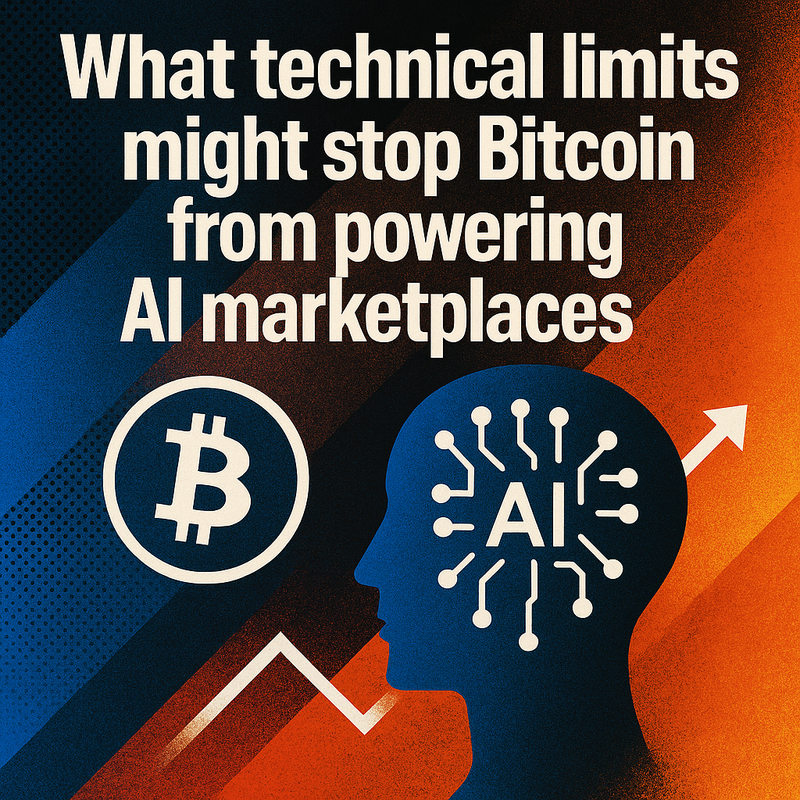 What technical limits might stop Bitcoin from powering AI marketplaces