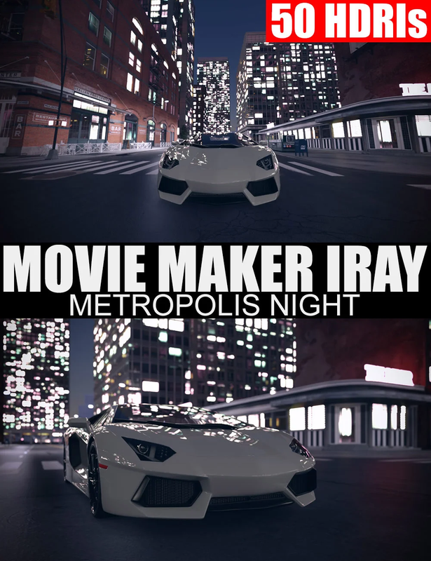 [Repost] 50 HDRIs – Movie Maker Iray – Metropolis Night *Work Properly*