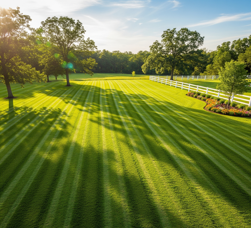Residential lawn mowing in summer London ON