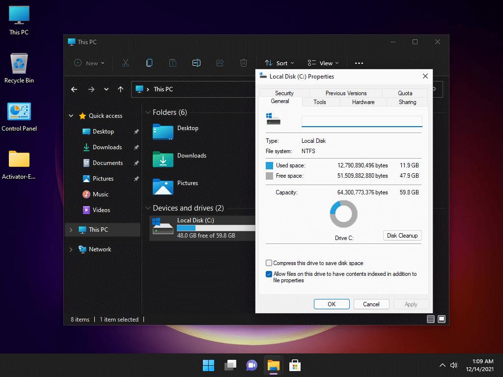 Windows 11 Pro Lite 21H2 Build 22000.613 (No TPM Required) x64 Preactivated