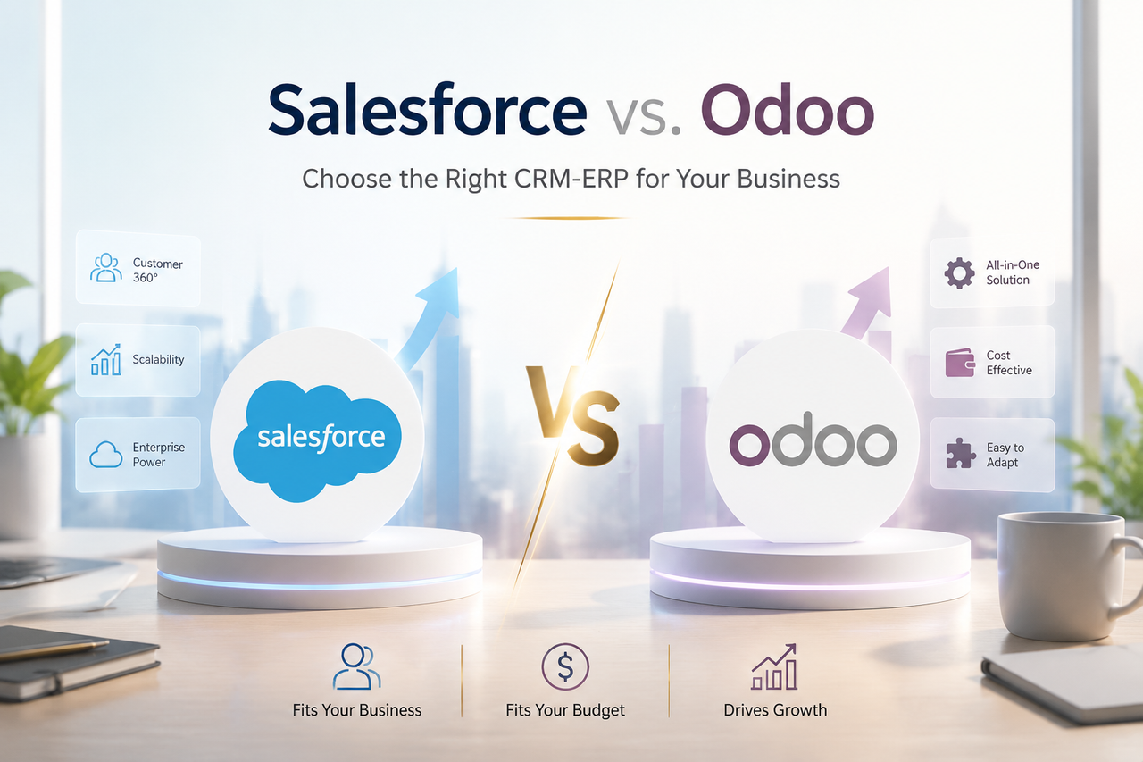 Salesforce vs. Odoo: Which CRM-ERP Stack Fits Your Business Size and Budget?