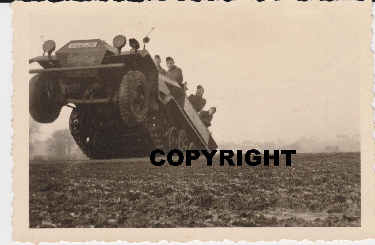 Orig.Foto Panzer Sdkfz Spw Panzerwagen Geländefa