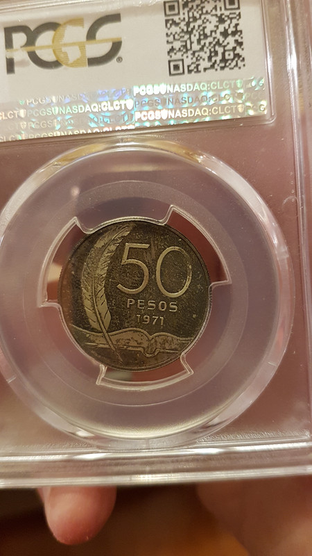 Uruguay •1971• $ 50 Ensayo en plata 20210105-192352