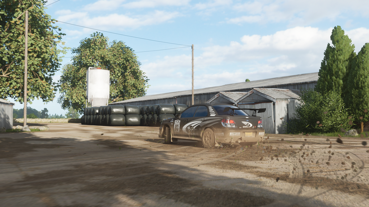 Subaru Impreza farm drift