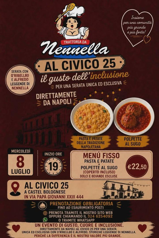 L’8 luglio Napoli arriva a Castel Bolognese: al Civico 25 una serata speciale con le leggende di Nennella