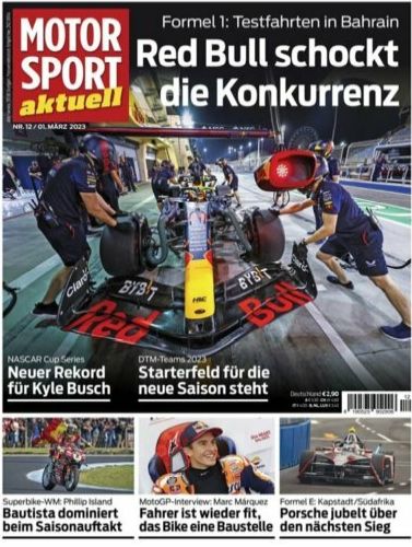 Cover: Motorsport aktuell Magazin No 12 vom 01  März 2023