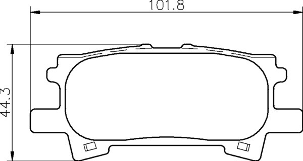 Semi Metallic Rear Brake Pad Set Semi Metallic Rear Brake Pad Set