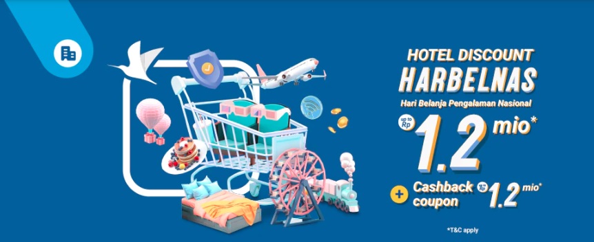 Promo 12.12 Traveloka diskon hotel hingga Rp 1,2 juta.