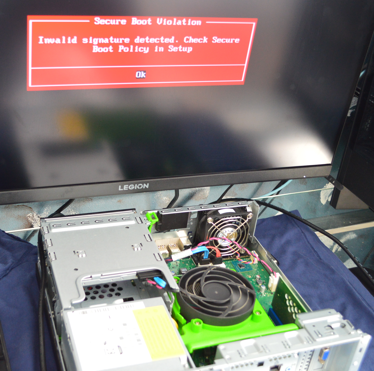 Booted Computer