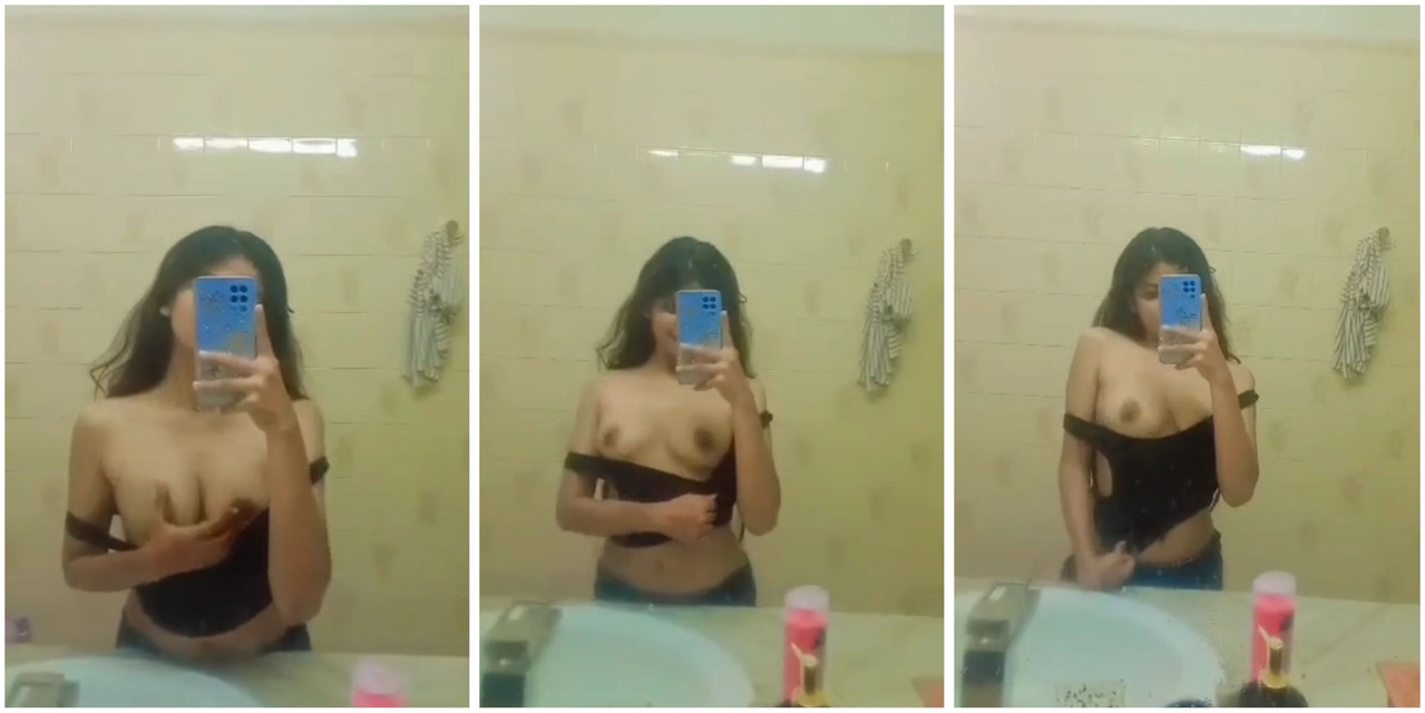college girl boobs show in mirror video MMS