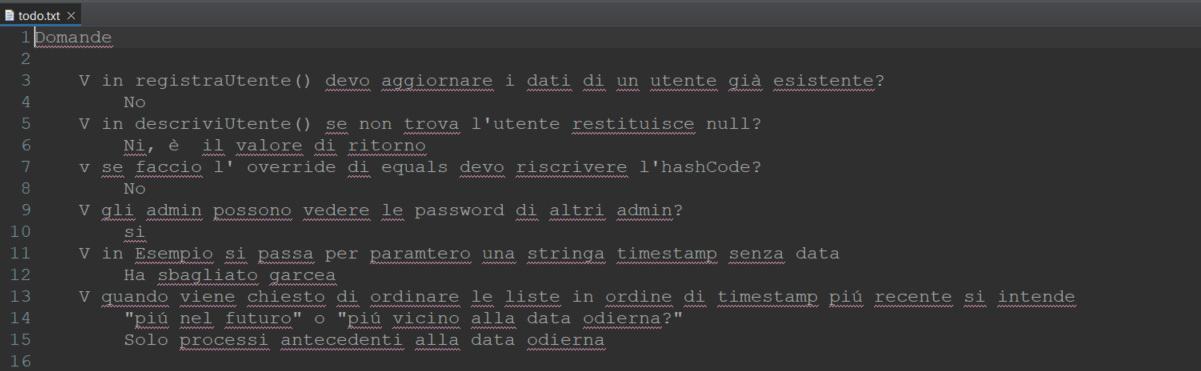 Esempio di todo.txt