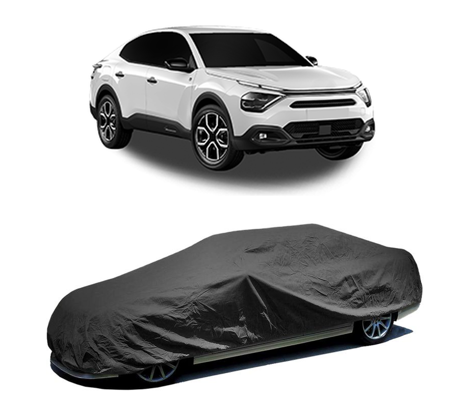 Husa tip prelata auto pentru CITROEN C4 X (BD_, BE_, BF_) 2022,culoare negru, material textil impermeabil, rezistanta la intemperii praf UV, CARPASSION Husa Protectie