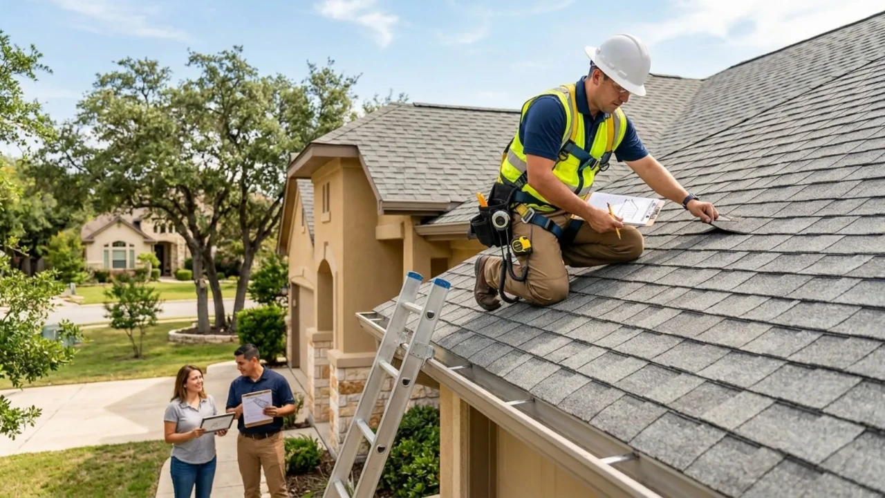 San Antonio roofing contractor inspection and estimate process