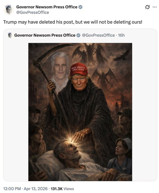 newsomtrumppope1