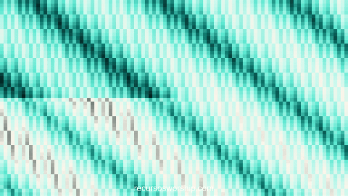loop vj píxeles turquesa prisma