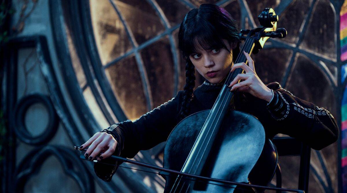 jenna ortega mercoledi tim burton record serie