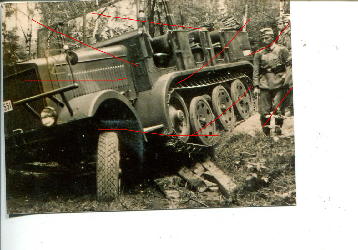 Halbkettenfahrzeug SdKfz Wehrmacht Geländefahrt